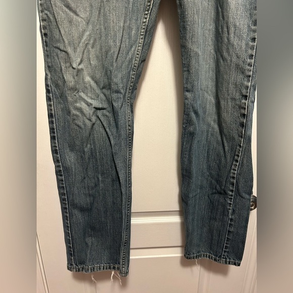 Levis 505 Mens Jeans Size 36 Mid Rise Regular Fit Straight Leg Denim Inseam 32" - Picture 3 of 13